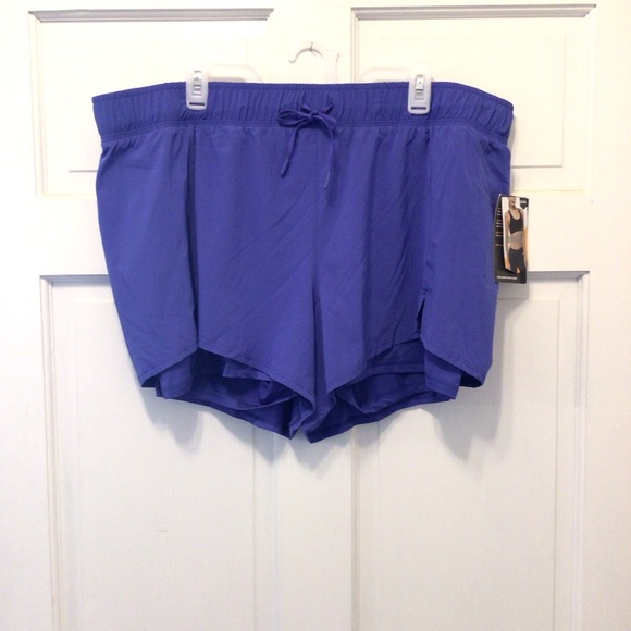 Avia Women's Plus Size Blue Running Short With Built-in Bike Liner Size XXXL-22 - Picture 6 of 9